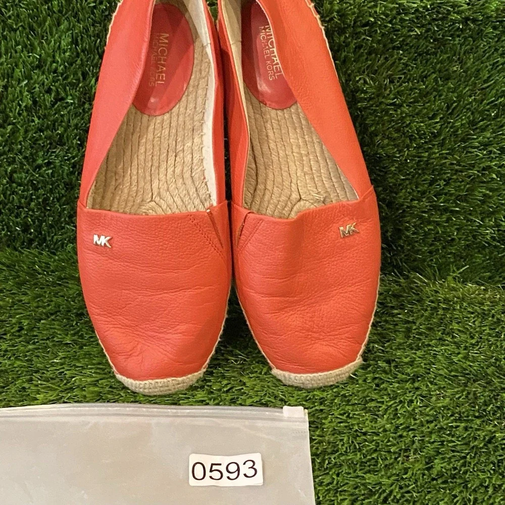 Michael Kors Kendrick leather slip-on espadrille flats* size‎ 7.5